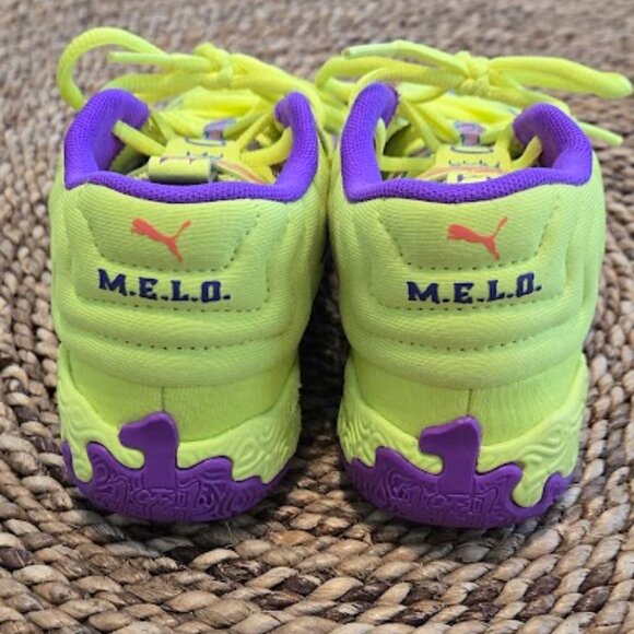 PUMA Kids MB.04 LaMelo Ball Basketball Shoes – Bright Yellow – Size 2C Worn Once - Picture 4 of 6
